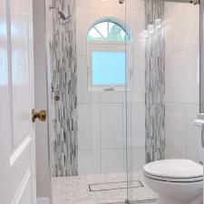 Bathroom Remodel with Glass Shower Door in Fort Myers, FL
