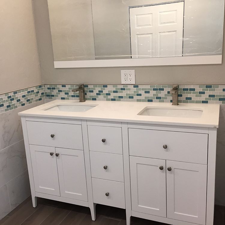 Fort myers bathroom remodeling his and hers sinks