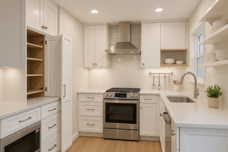 Open up your small kitchen without knocking down walls